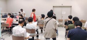 三条商工会議所が行った職域接種のようす