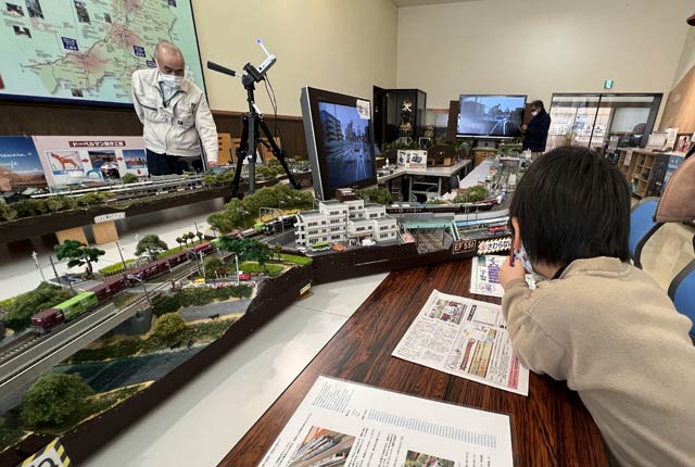 いわむろやで開かれている鉄道ジオラマ走行会
