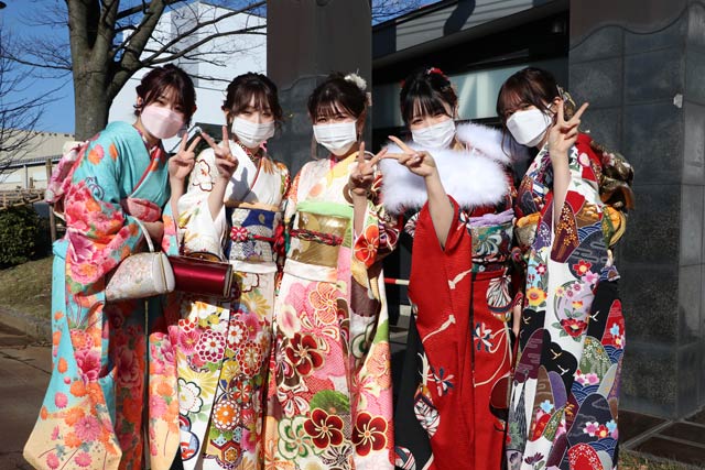成人式のスナップ