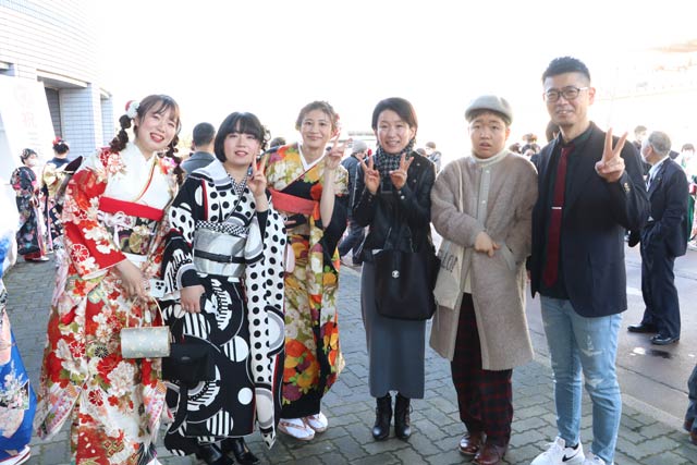 成人式のスナップ