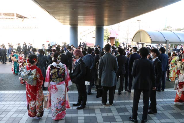 成人式のスナップ