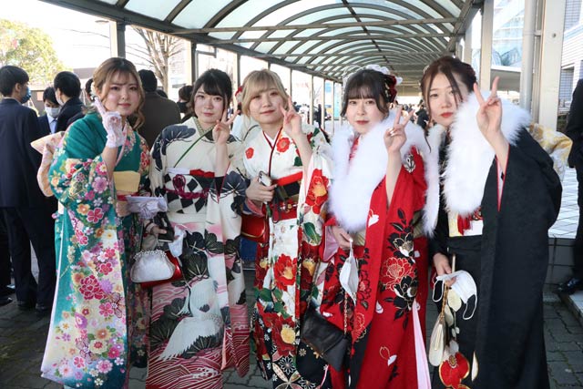 成人式のスナップ