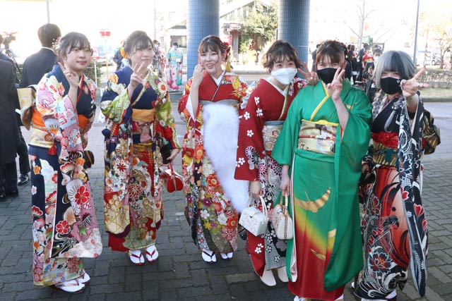 成人式のスナップ