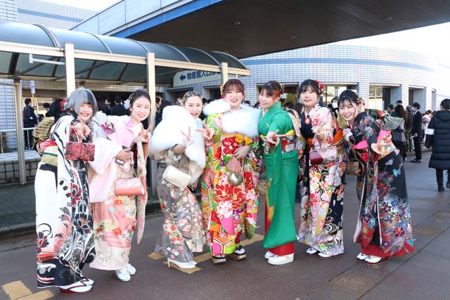 成人式のスナップ
