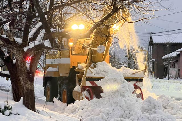 歩道除雪