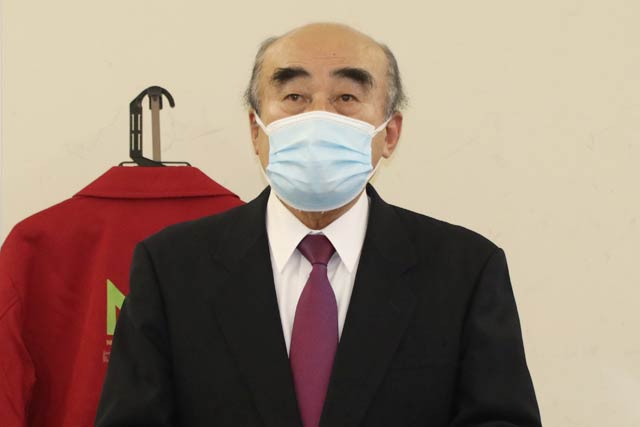 中野さんを推薦した燕商工会議所の田野会頭 