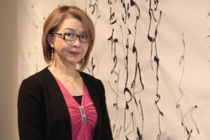 瞬間の線を積み重ねた中村暢子書展「刹那ー時を創るー」