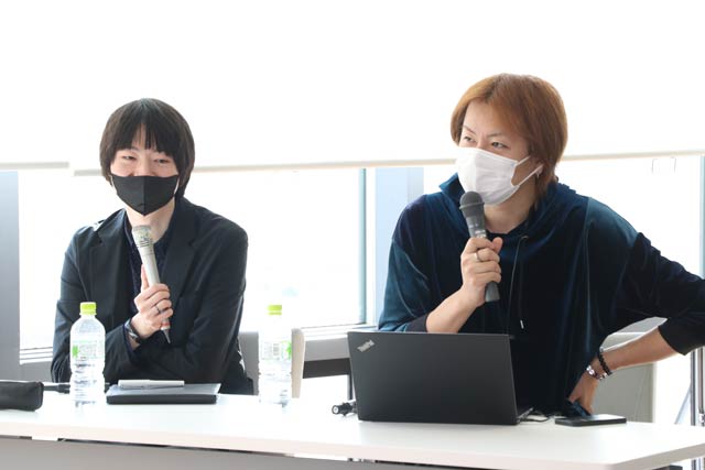 講師の若新さん(右)と進行の木村さん