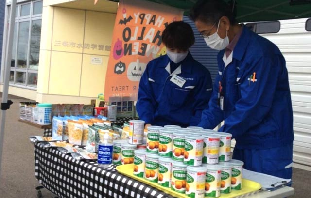 行った炊きだしや試食のイベントのようす