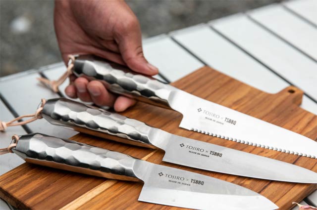 「iF design award 2022」を受賞した「TOJIRO×TSBBQアウトドア包丁」
