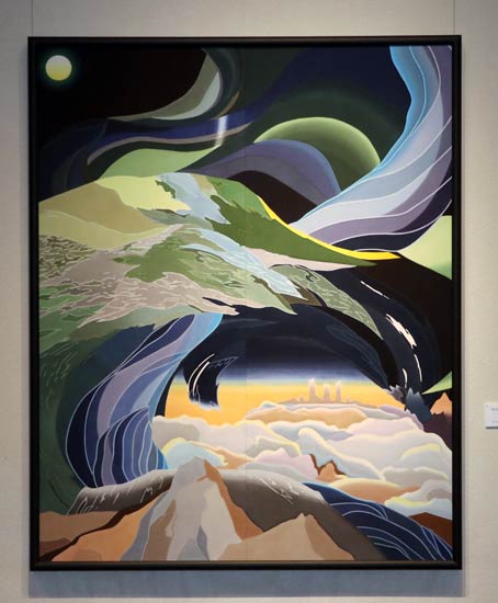 第8回日展「月下畏景」