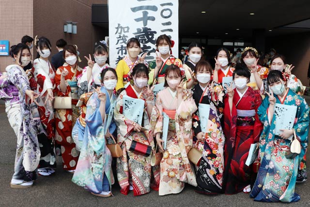 二十歳を祝う会のスナップ