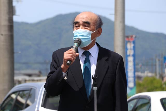 後援会顧問の田野燕商工会議所会頭