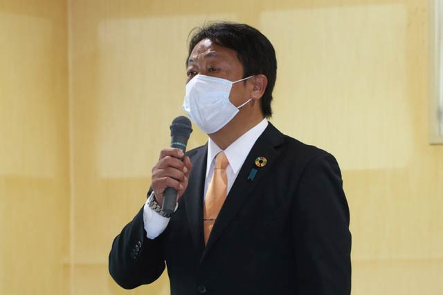 堀氏が決意表明