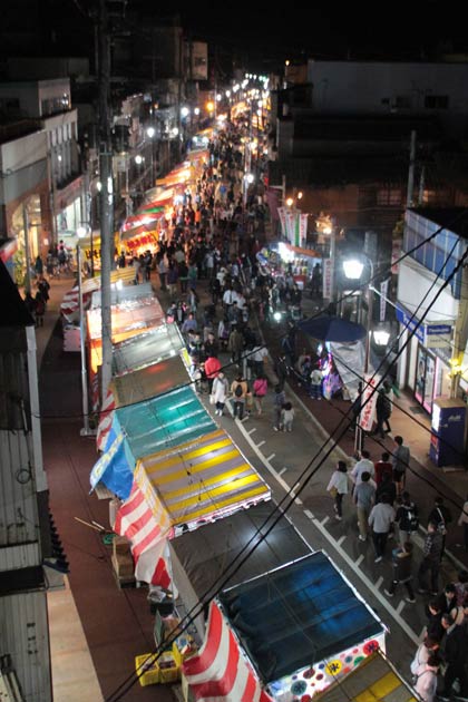 2014年の戸隠神社春季祭礼の露店