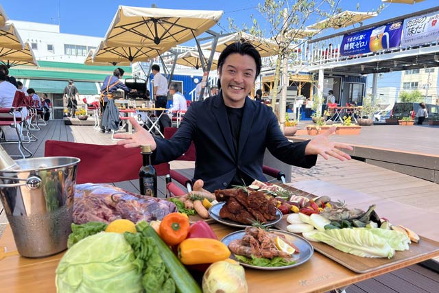 「ピーカンBBQ」で運営する株式会社Elevationの山崎聡代表取締役