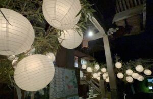 大はらえに合わせた青海神社の「あかりまいり」