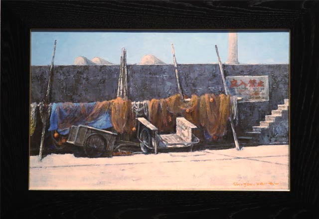 「休日の漁港」（変20）2011年