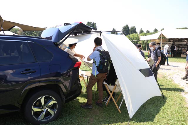 「Snow Peak LIFE EXPO 2022」でトヨタ自動車との開発の参考出品