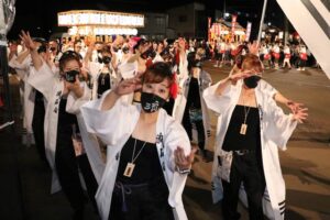第63回吉田まつりの民謡流し