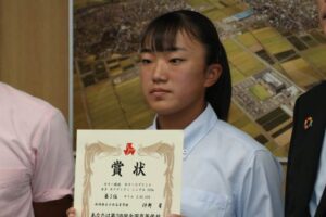 分水高カヌー部初のインターハイで1人で2種目入賞を果たした沖野さん