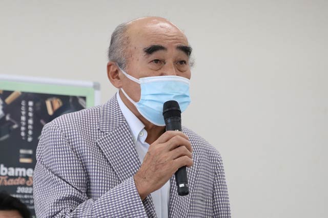 実行委員長の田野会頭