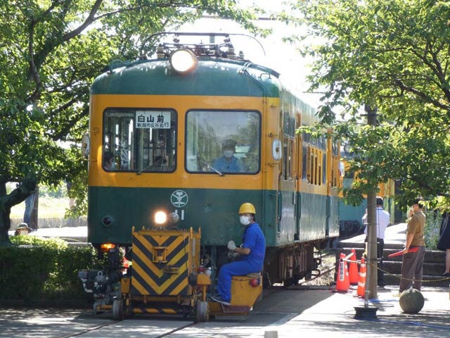 アントを連結したかぼちゃ電車