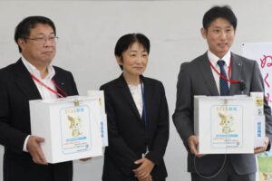 総務省が窓口の行政相談ボックスを田上町内の2郵便局に設置