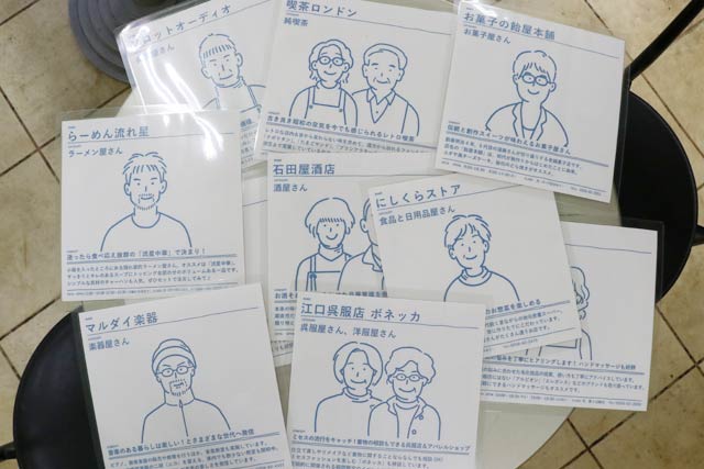 参加各店に掲示する店舗紹介ボード