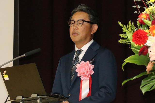 記念講演会講師のユナイテッド(株)・早川社長兼執行役員
