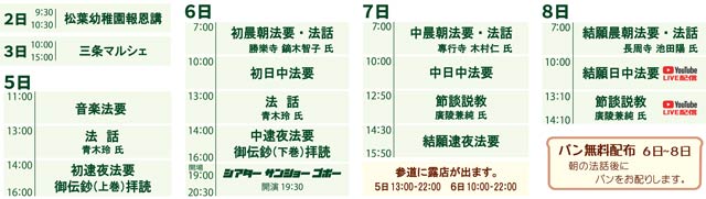 日程