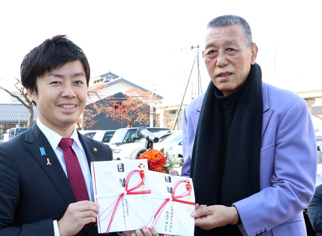 小鹿さんと滝沢市長
