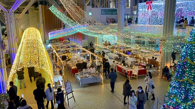 花と緑の館のクリスマスイルミネーション