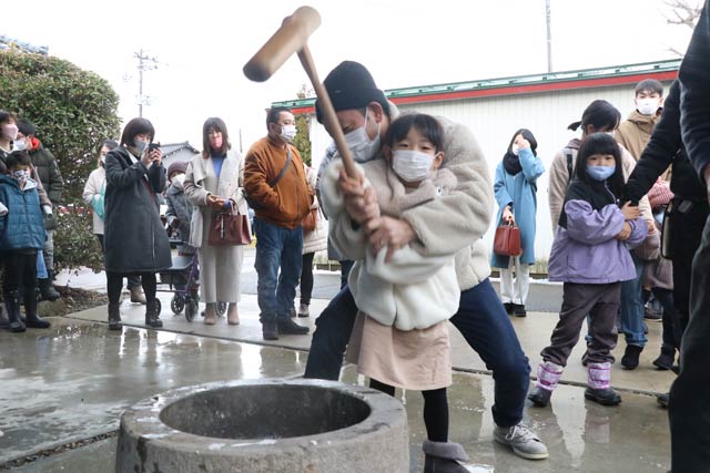 福勝寺でもちつき大会