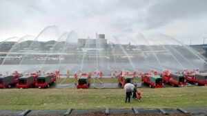 一斉放水