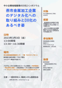 シンポジウムのパンフレット