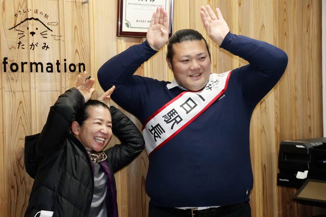 記念撮影のひとこま