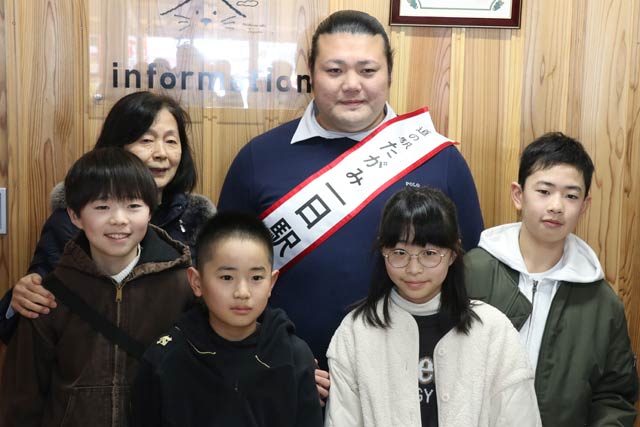 記念撮影のひとこま