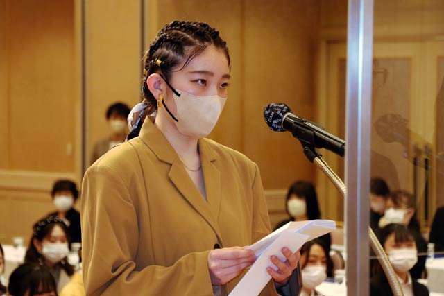 萱森さんの答辞