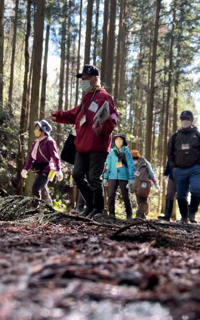 さっそく国上山エコトレッキングツアーへ