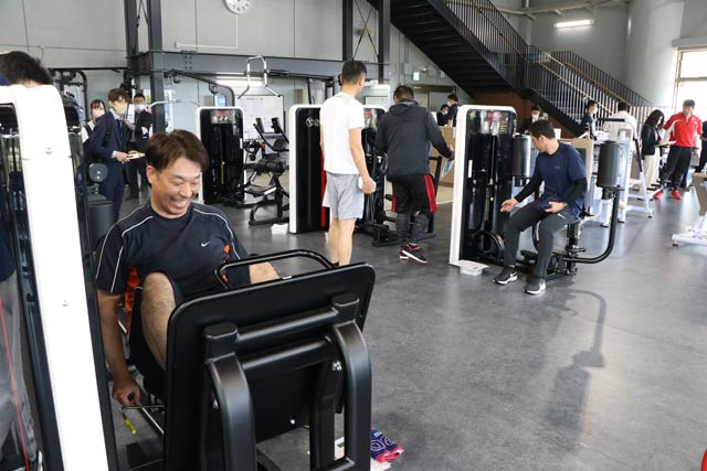 吉田トレーニングセンター「ビジョンよしだ」で「消防職員健康保持増進プログラム」を実施