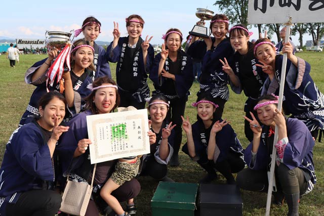 初の3位以上を果たした三条小町会