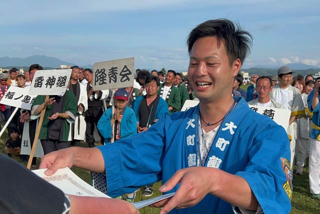 最高技術賞の野島大義さん（大町組景清）