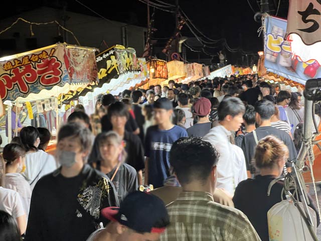 蒲原まつりの露店
