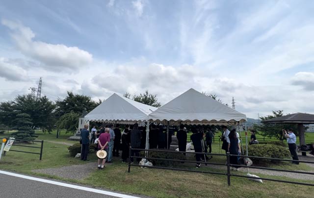19年前と違って梅雨の中休みの青空が広がった