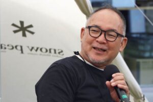 6月3日のスノーピーク「雪峰祭」での山井社長