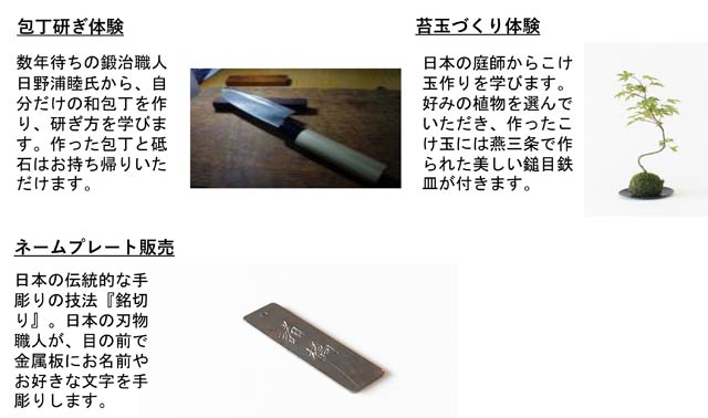 3つのワークショップ