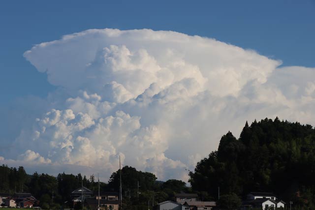 かなとこ雲のような雲も