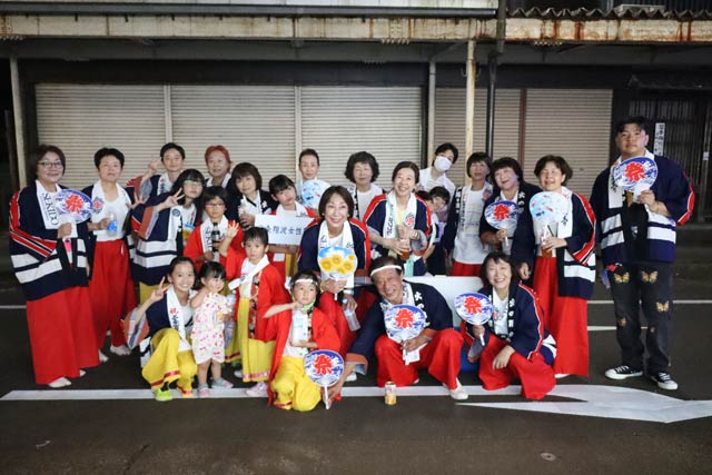 三条夏まつりの民謡踊り流し