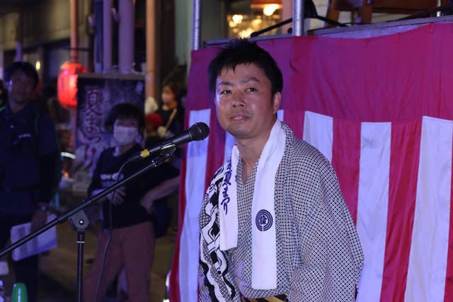 三条夏まつりの民謡踊り流し